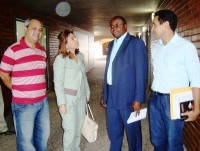 Prefeito Chico Antônio, assessores e Lilian Martins