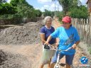 Professora Maria das Graças e a senhora Alzira Ferreira