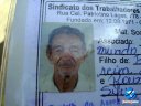 Vítima do acidente, Waldemar Raimundo da Silva, 73 anos