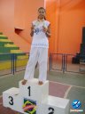 Vanessa Moura, do Maranhão, que participou na categoria 14/15 anos e que conseguiu ganhar duas medalhas