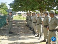 Vicente Albino Filho, comandante maior capitão QOPM e subordinados