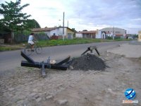 Avenida Petrônio Portela, que apesar de parecer estar em obras, está liberada para o tráfego