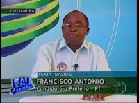 Candidato Chico Antônio (PT) no programa Fala Candidato