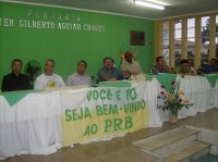 Autoridades no evento