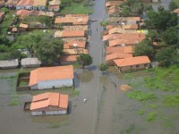 Imagem casas alagadas