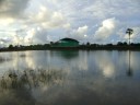 Rio Longá e o Ginásio Poliesportivo