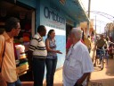 Comerciantes e o prefeito