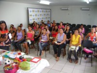 Professores durante a oficina