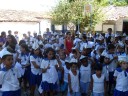 Alunos marchando