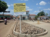 Calçamento passeio avenida