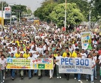 Protesto de policiais militares