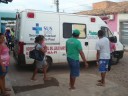 Ambulância com o vaqueiro