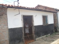 Casa atingida pelo raio