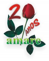 logo amare 20 anos