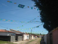 Rua pronta para a Copa