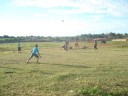 Jovens jogando no Terreno do Estádio 