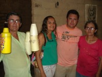 Bené, familiares e sua madrinha de formatura