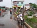 Policial com moto