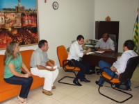 Reunião Prefeito e equipe CEF