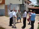 Equipe da CEF e Prefeito