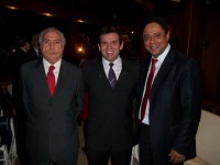 Michel Temer, Marllos Sampaio e Orlando Silva