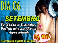 cartaz festa Dj HB