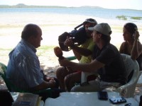 Prefeito dando entrevista