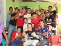 Atletas e torcedores do Cajuína
