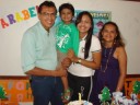 José Luiz, Pedro Henrique, Chrystal e Bernardete