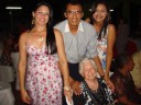 José Luiz, com familiares e a aniversariante