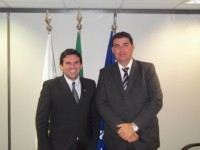 Marllos com o Presidente do  INSS