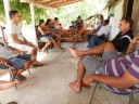 Prefeito com moradores