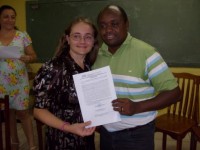 Kiara com Prefeito