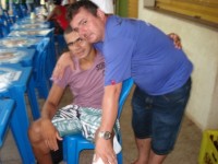 Idelvando ao lado do Sebastião