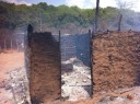 casa após incendio