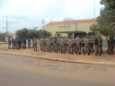 Policiais presentes