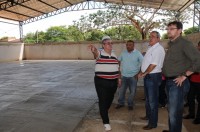 Visita às obras de reforma e ampliação de escola estadual em Curimatá