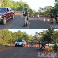 Blitz na estrada da Cachoeira do Urubu