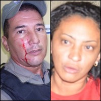 policial é agredido por mulher