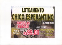 loteamento chico esperantino