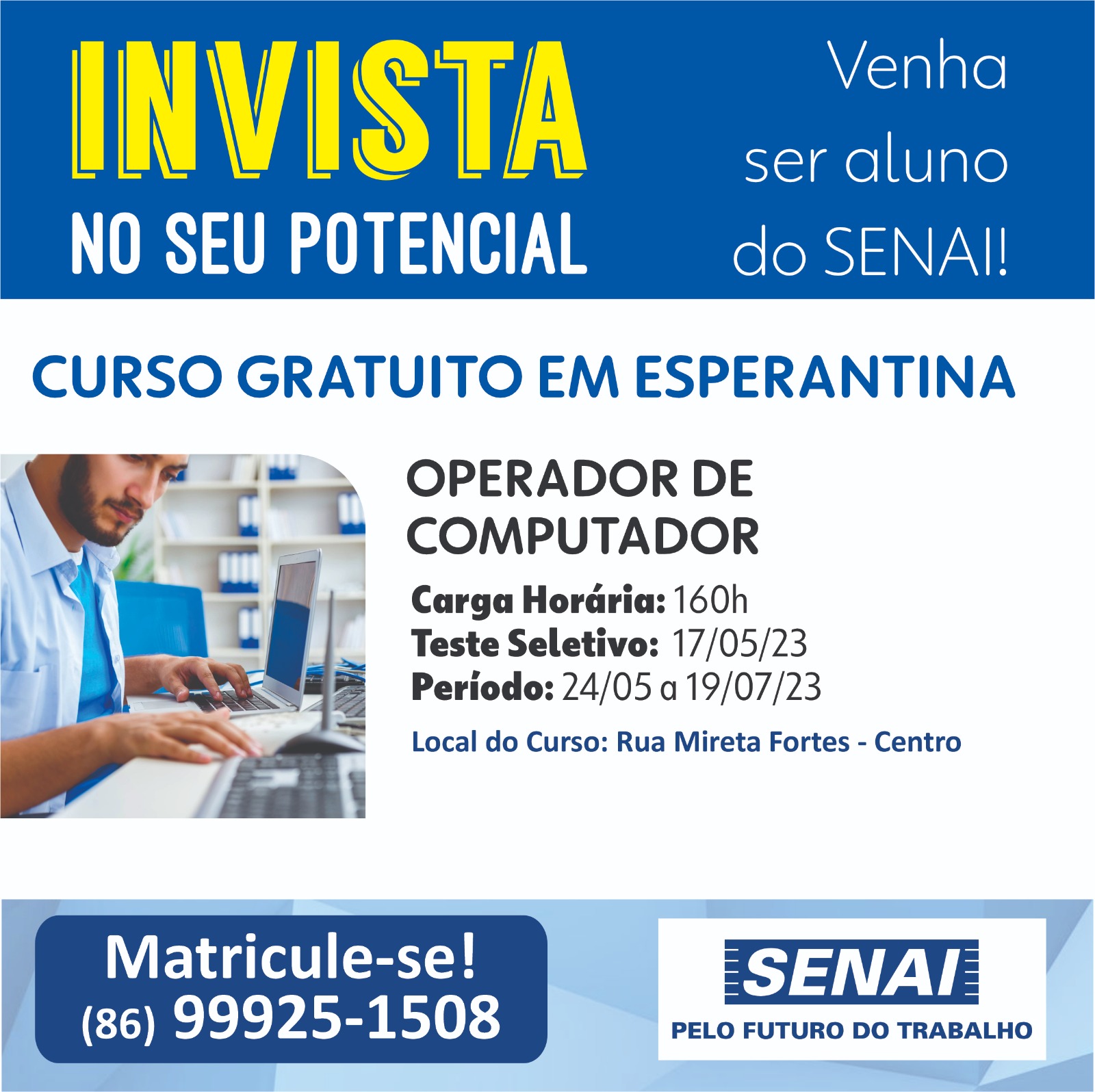 Curso Gratuito: Operador de Computador 